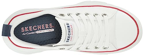 Skechers Women's Funky Street-Groove Way Low Sneaker, 11 White