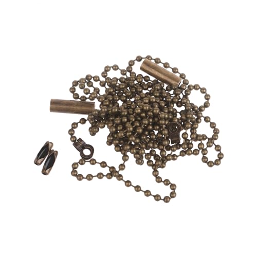 Image of NUEAYMS 2pcs Convenient Ceiling Fan Light Pull Chain Extension Pull Chain String Extension with Connector for Ceiling Fan Light Ceiling Fan Light Bulb Chain