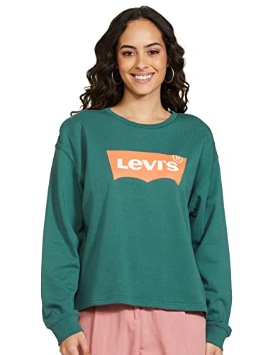 Image of Levi's Women's Cotton Regular Fit Styled Crew Neck Sweatshirt