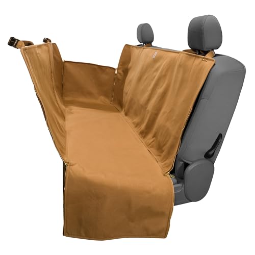 Carhartt Universal Fitted Nylon Duck Pet Hammock, Dog Back Seat Cover, Carhartt Brown