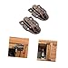 dophee 10Pcs Antique Bronze Retro Style Box Toggle Latch, Iron Duckbilled Hasp Catch with Padlock Hole for Wooden Case Jewelry Box Suitcase Chest Trunk Toolbox Cabinet - 59x40mm/2.32