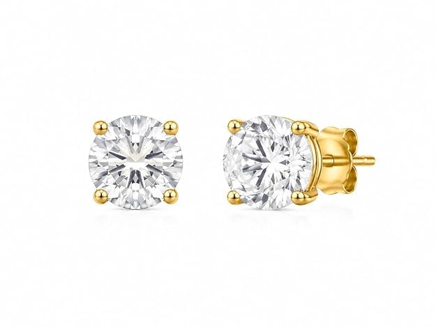 Anti-Tarnish Solitaire Stud Earrings for Women | Crystal Stone Minimal Stud Earrings for Girls | Elegant Daily Wear Earrings | Korean Style Fashion Jewelry-image-48