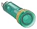 Dayton Flush Indicator Light, LED Lamp Type, 24VAC/DC Voltage, 8mm Mounting Dia. Size