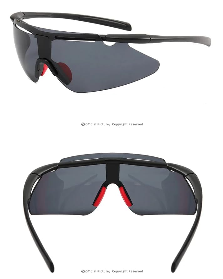 Universal Fit Wraparound UV400 Protected Sports Sunglasses for Men Women Cycling Baseball Riding Tennis Lightweight Goggles2