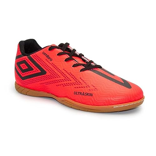 Chuteira Futsal Umbro Ultraskin Coral/preto/vermelho U01fb035-014-44