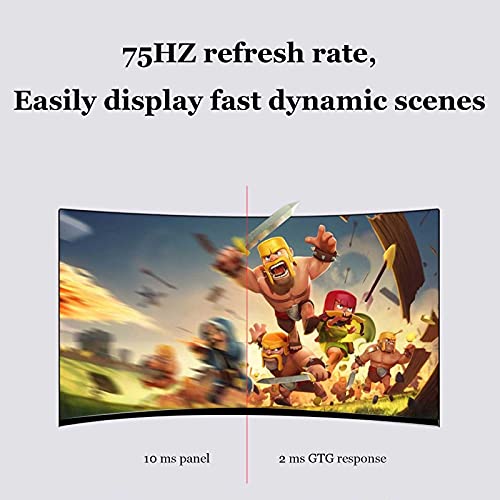 Image of Portable Monitor 24-inch Full Hd Led Computer Monitor 1920x1080p Curved Gaming Game Monitor 165hz with Dc+hdmi+dp+ Audio Interface