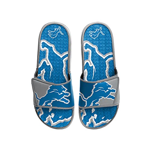 Image of FOCO mens NFL Team Logo Athletic Sport Shower Flip Flop Sandals Gel Slides