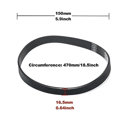Ruimou 1 cinghia in gomma per tosaerba PJ470