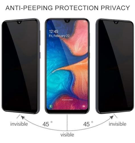 Image of Premium Privacy Tempered Glass Screen Protector for Poco C31 /Poco C50 (6.5 Inch, Pack of 1) Edge to Edge Coverage Anti-Spy /Anti-Peeping 9H Hardness with Installation Kit & Guide