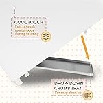 Elite Gourmet ECT-1027 Cool Touch Toaster, 7 Toast Settings Cancel Functions, Slide Out Crumb Tray, Extra Wide 1.5" Slots for Bagels Waffles Specialty Breads, Puff Pastry, Snacks, White - Image 4