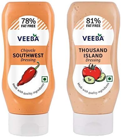 - Salad dressings Combo - Chipotle Southwest, 300g and Thousand Island Dressing, 300g - Pack of 2