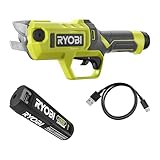 RYOBI 4 V Akku-Astschere RY4SCA-120, inkl. 2,0 Ah Akku und Ladekabel USB-C