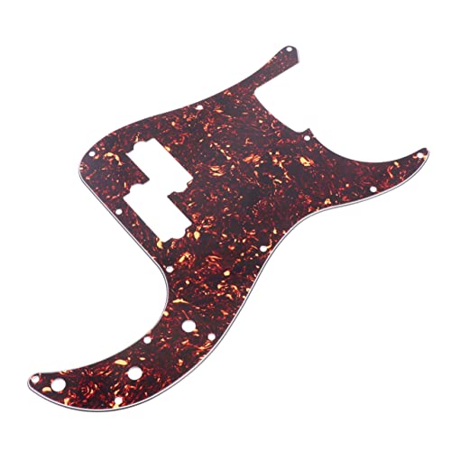 BESTonZON 13 Holes Pickguard Bass Pickguard Scratch Plate Parts Replacement Protective Film