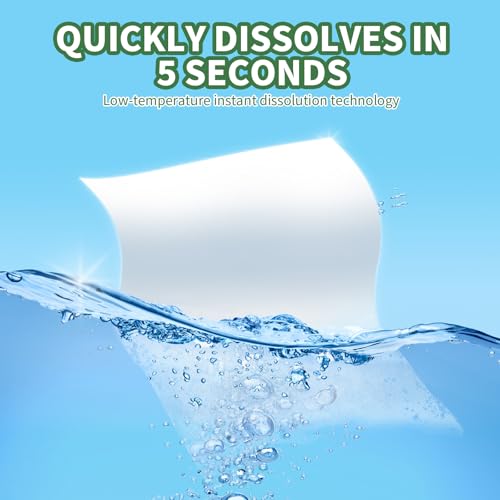 Image of Laundry Detergent Sheets Space-Saving Travel-Deep Cleaning Unscented Eco No Plastic Jug 240 Loads