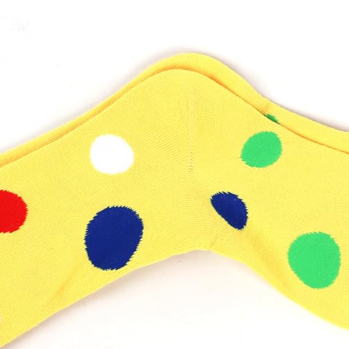 Image of Thigh High Socks for Women Girls Fancy Colorful Polka Dot Over the Knee Stockings Long Socks 1 Pack