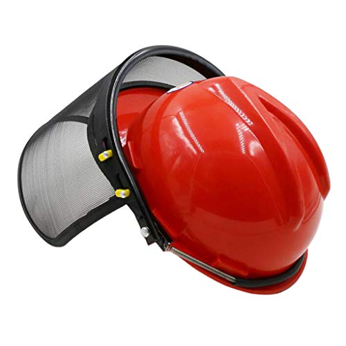 Serenable Protetor De Cabeça Do Escudo Da Motosserra Com Viseira De Malha