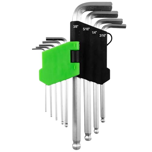 Jbm Set De 9 Llaves Allen En Pulgada