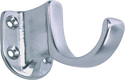 Preisvergleich Produktbild Mantelhaken Ausladung 70mm Höhe 45mm Aluminium F1 Zweifachhaken