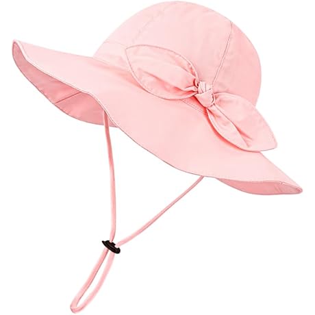 Toddler Kids Baby Girl 0-6 Months Breathable Sun Hat Cotton Foldable 50+ SPF