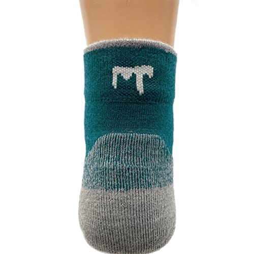 Image of USA Made - Microweight Cushion Ankle Socks - Trail Running Socks - Merino Wool - Mountain Heritage