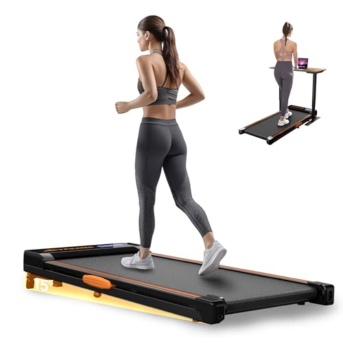 ACTFLAME Walking Pad with Incline, Portable Treadmill for Home, 4 in 1 Walking Pad Incline with Remote Control 265LB Capacity, 2.5HP Compact Treadmill with LED Display for Walking and Running