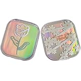 Healeved Kontaktlinsenbehälter 2Er-Pack Kontaktlinsenbehälter Halter Tragbares Kontaktlinsen-Aufbewahrungsset für Außenbereich für Die Reise nach Hause