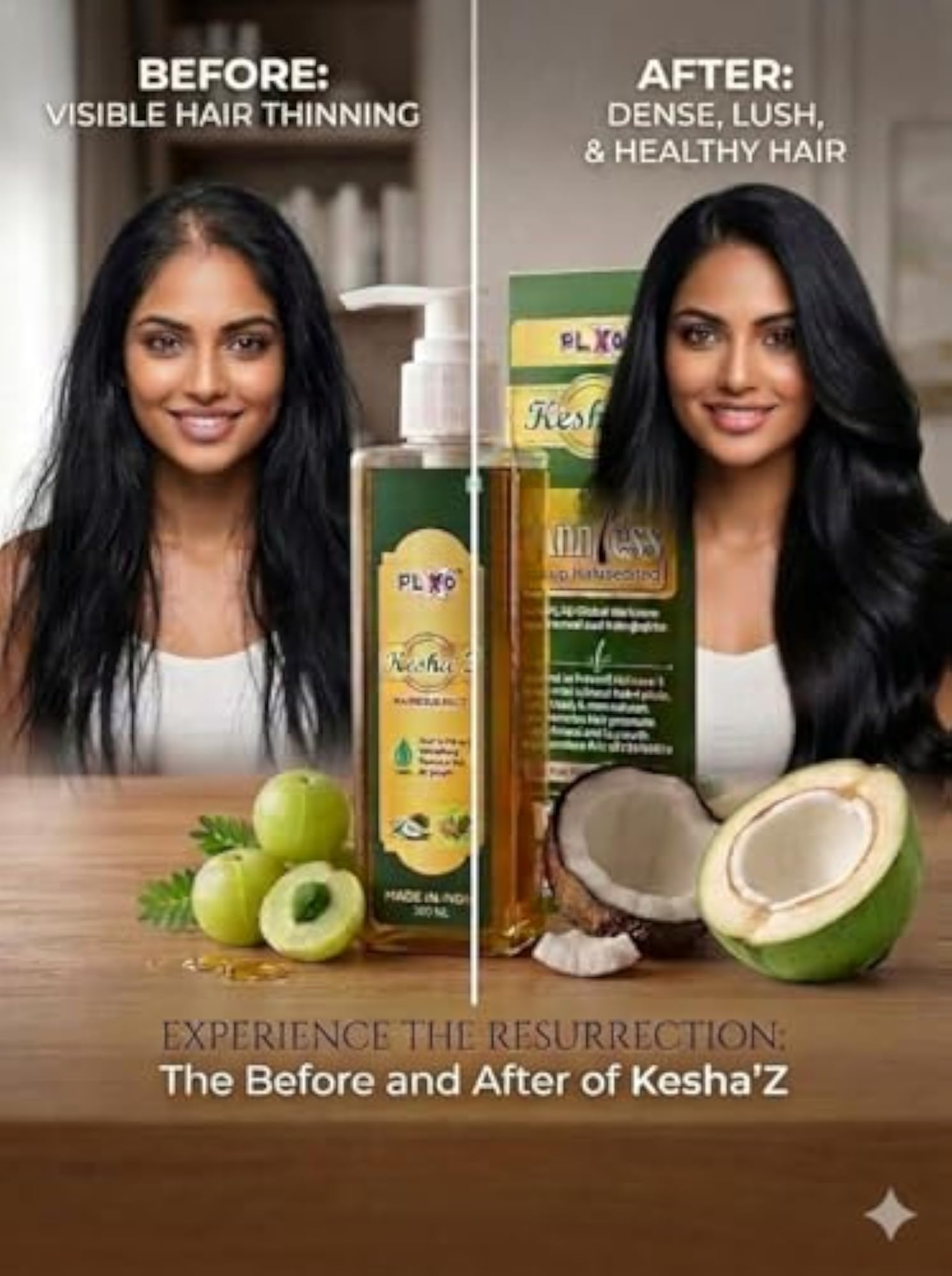 Kesha'z Hairesurrect Hair Oil for Growth, Pack of 2