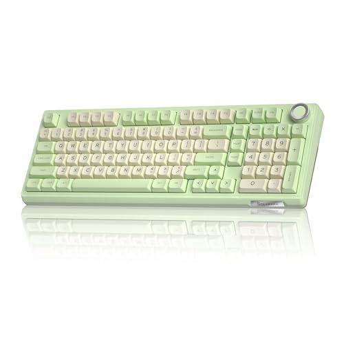 SOLAKAKA KI99 Pro Wireless Mechanical Keyboard Quiet Switch,Hot Swappable Pre-Lubed Switches Silent...