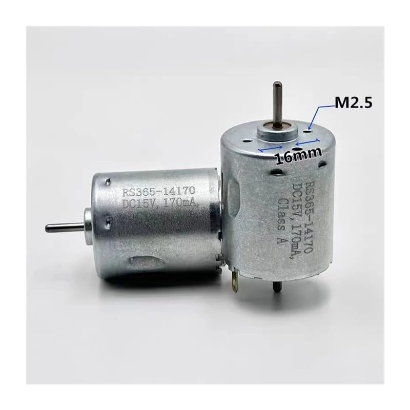RS-365SH-14170 Electronic Starter DC 6V- 24V 10300RPM Dual 2.3mm Shaft Carbon Brush Electronic Starter for Toy Sweeper Robot Vacuum Cleaner