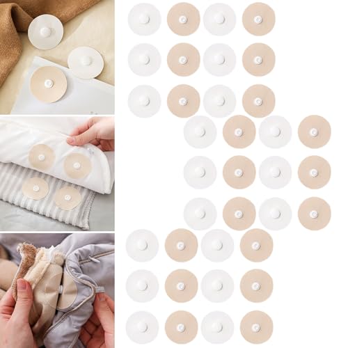 Clip Sujetador Colchas Silicone Antideslizante - Evita Enrosque en Cama/Sofá, Decorativo (18 Pcs A,Medium)