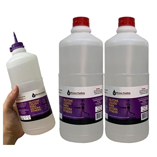 Kit 2 Litros Silicone Profissional Para Lubrificar Esteira Elétrica Retira Ruído Paulista