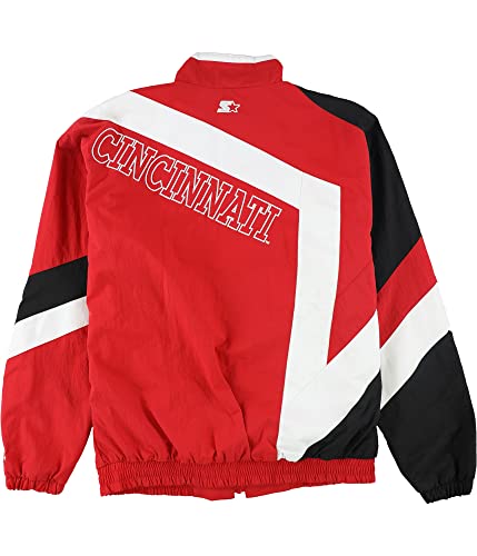 STARTER Mens Cincinatti Bearcats Windbreaker Jacket, Red, Large (Regular)2