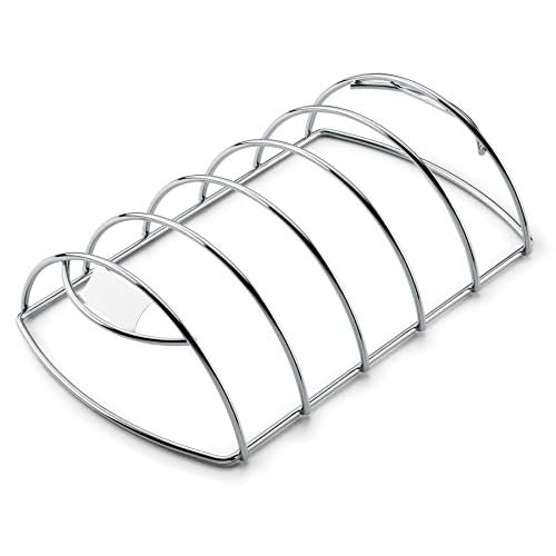 Weber 6605 Spare-Rib-Halter, Rippchen, passend für Q 200/2000 und größere Gasgrills sowie Holzkohlegrills ab 47 cm