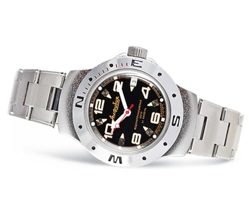 VOSTOK | Amphibia 060335 Automatic Self-Winding Diver Wrist Watch | Steel Bracelet