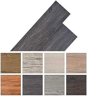vidaXL PVC Laminat Dielen 5,26m² 2mm Schwarz Weiß Vinylboden Bodenbelag Boden