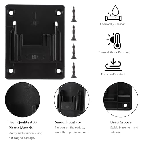 Support de machine pour outils de perçage et rangement mural de batterie 14,4-18 V - 4