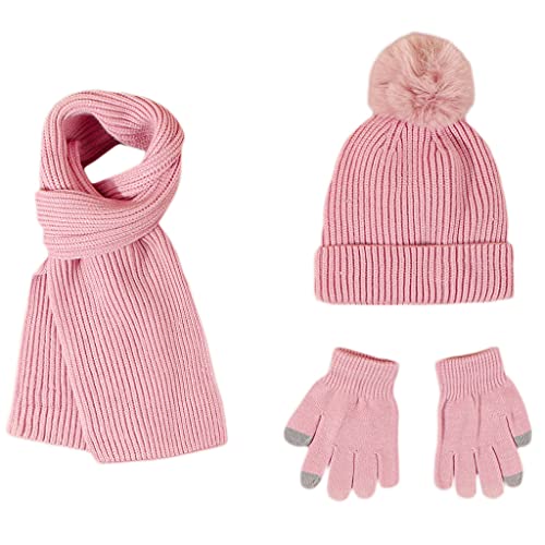 Gorro, bufanda y guantes de invierno para niños de 2 a 7 años