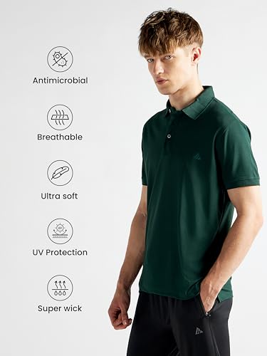 Image of Clans & Hans Men's Solid Regular Fit Polo T Shirt | Collar Tshirts | Half Sleeves |Plain T-Shirt for Men (Available in Plus Size)