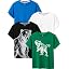 White, Green Dino, Blue, Black Bear
