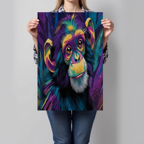 Cuadro de gorila grafiti en lienzo para llenar tu casa de alegría 5