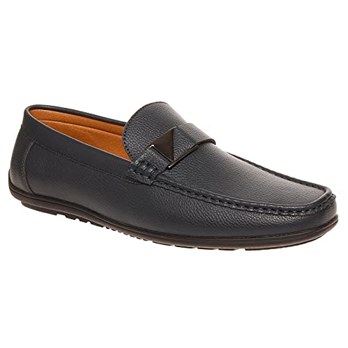 Aldo Rossini Men's Casual Slip-On Loafer Shoes Model Jhon-1 Navy Aldo Rossini Men's Casual Slip-On Loafer Shoes Model Jhon-1 Navy