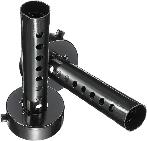 Baceyong Silenciador de motocicleta de 2 peças, DB Killer, refletor de tubo de escape, silenciador de escape 48 mm - preto