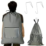 Large Laundry Backpack for College Students 29" x 19" with Adjustable Straps & Handles, Can Hanging