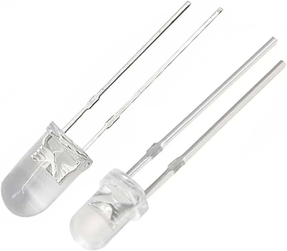 100pcs 3mm Blue Blinking LED Diodes 1.5Hz Flash Single Color Flashing Clear Round Lens 29mm Lead DC 3V 20mA Blink Bulb Lamp Light Emitting Diode