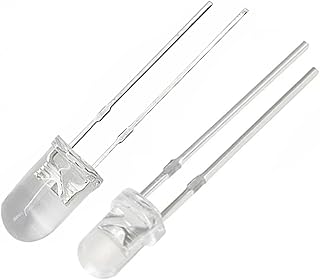 100pcs 3mm Orange Flicker Flickering LED Diodes Candle Flicking Lights Clear Round Lens 29mm Long Lead DC 2V 20mA Light Emitting Diode Lamp Bulb