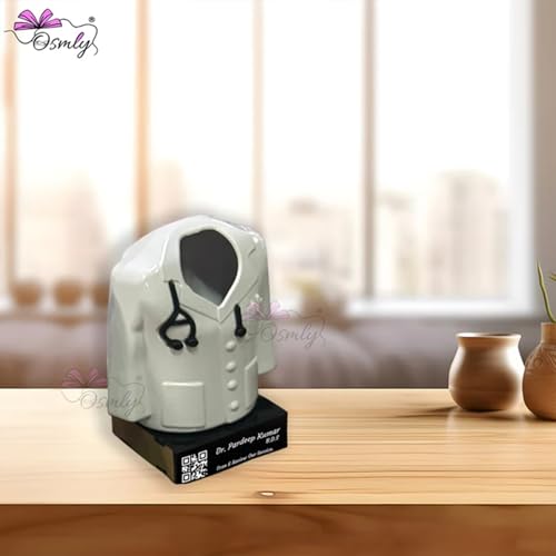 Image of Acrylic Laser Engraved Table Sign Stand, Laser Engraved Sign or Name Plate for Doctor, Teacher, Advocate, Medical, Proprotor office or personal use (DOCTOR PEN STAND)
