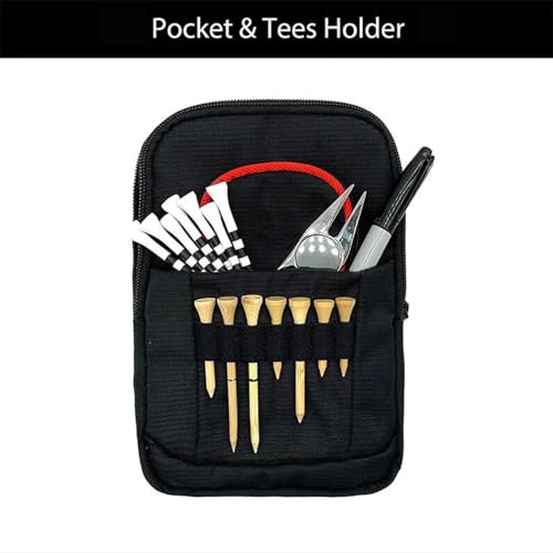Soporte para pelotas de golf con bolsa portátil para objetos de valor resistente 6