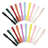 FRCOLOR 20個 シリコン製マスクロープ 調整フック マスク耳かけ緩和 アクセサリー 滑り止め対応 調節可能 ランダムカラー
