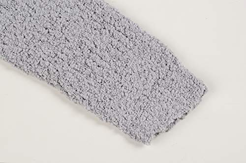 Imily Bela Womens Fuzzy Knitted Sweater Sherpa Fleece Side Slit Full Sleeve Jumper Outwears4