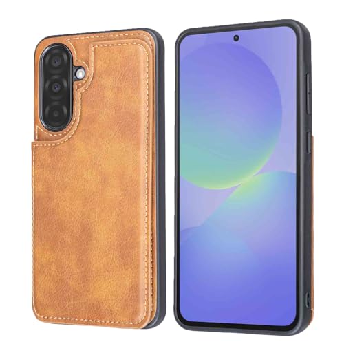 �yViesa�z�w�ʃJ�[�h �蒠�^�P�[�X �݊��� Galaxy A36 5G/A56 5G/SC-54F �Ή� Samsung �X�}�z �o�b�N�J�o�[ �P�[�X �蒠�^ (�u���E��) ���z�^ �w�ʃJ�o�[ ���X�^���h�@�\ �w�ʌ^�P�[�X �K�p �T���X��a56 �M����